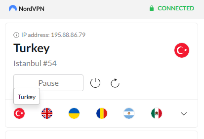 VPN Verbindung Türkei