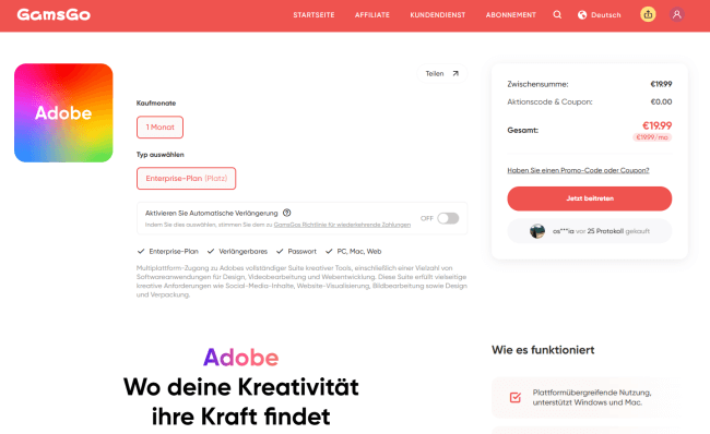 Adobe Creative Cloud Pro kaufen