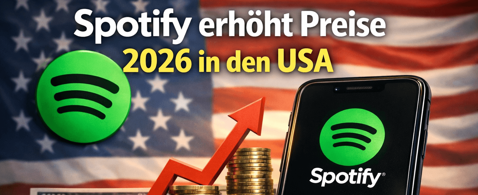 Spotify erhöht Preise 2026 in den USA