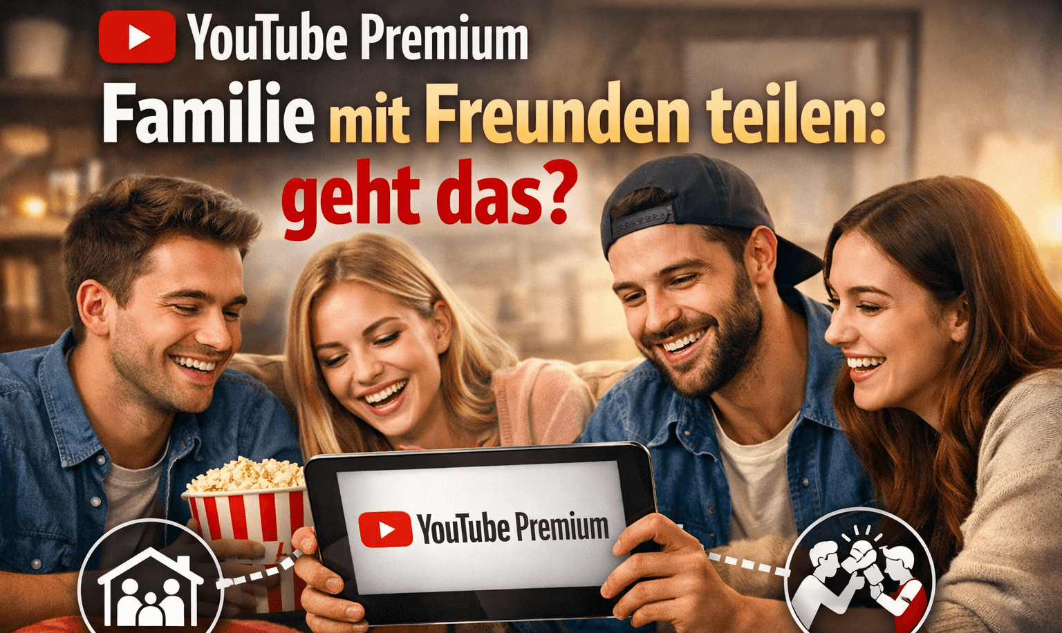 YouTube Premium Familie teilen