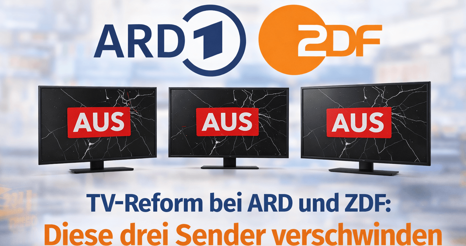 ARD und ZDF stellen drei TV-Sender ein