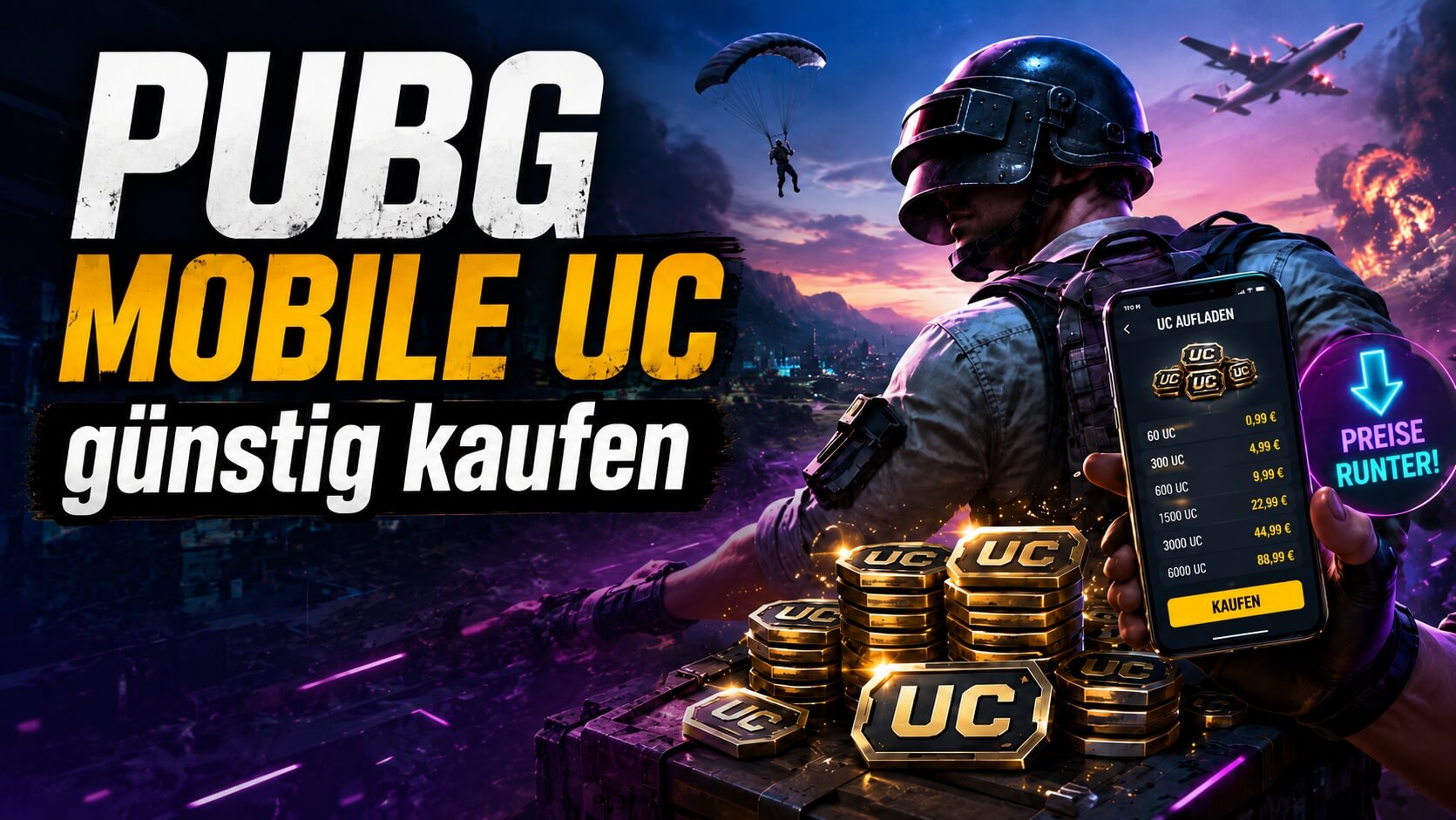 PUBG Mobile UC günstig kaufen