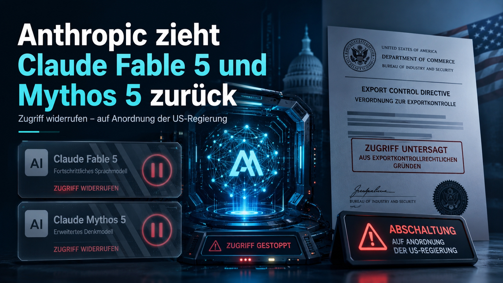 Anthropic stoppt überraschend Claude Fable 5 und Mythos 5