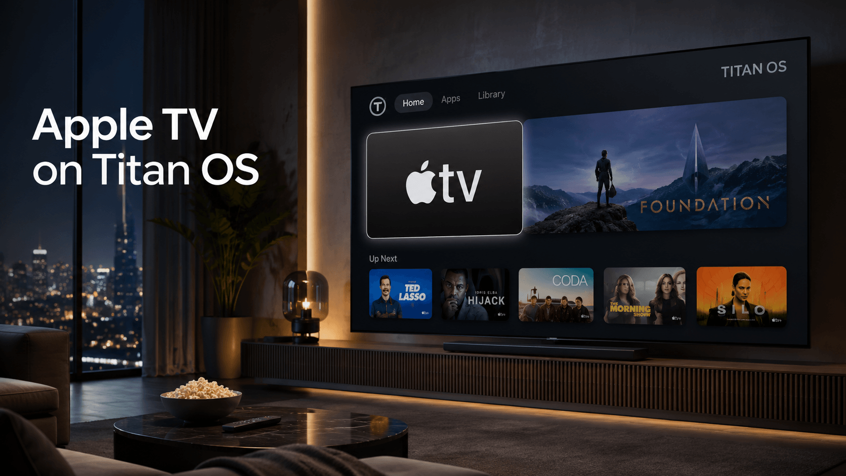 Apple TV App landet auf Titan OS
