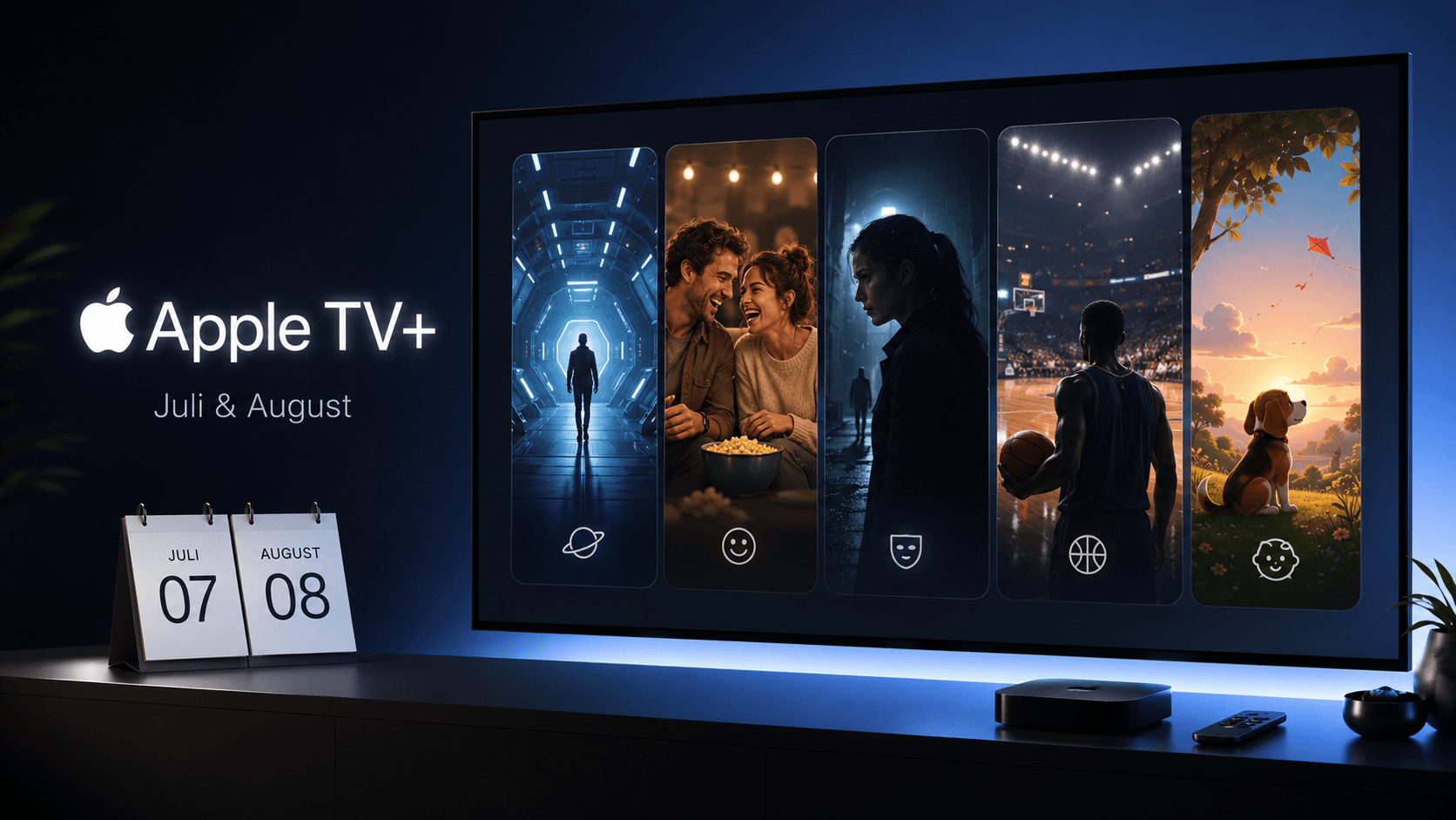 Apple TV: Serien- und Film-Neustarts im Juli und August
