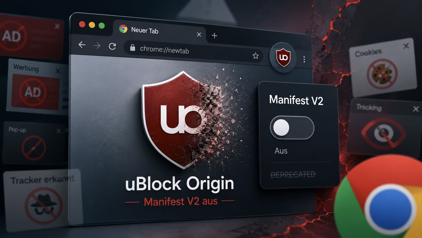 Das endgültige Aus für uBlock Origin in Chrome: Manifest V2 wird entfernt