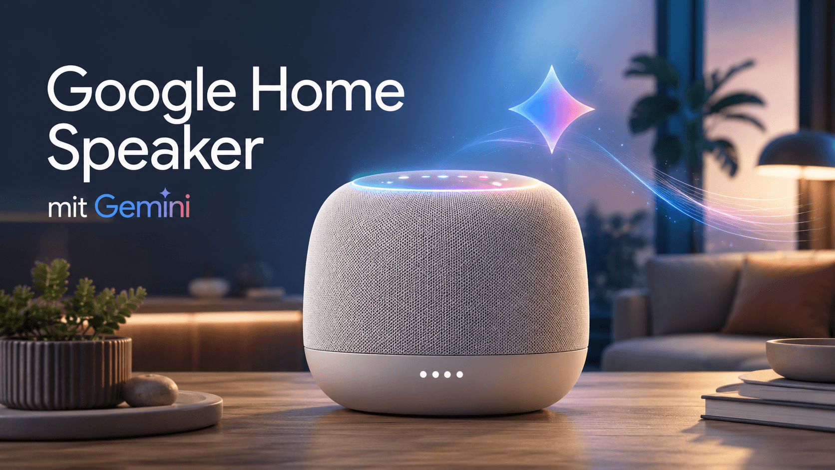 Google Home Speaker mit Gemini