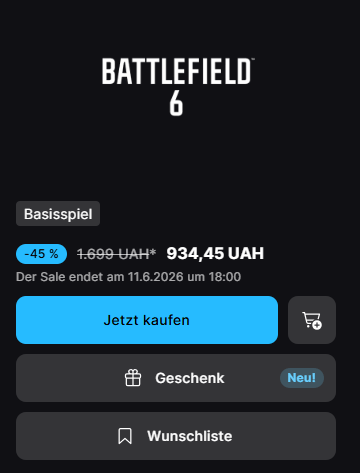 Battlefield 6 günstig für 18 Euro