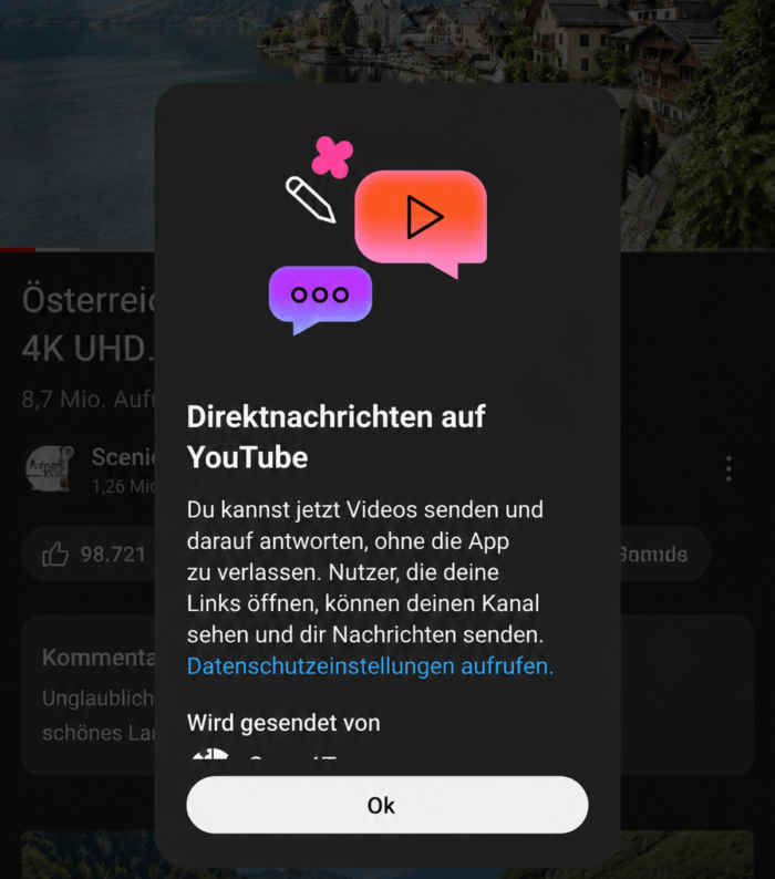 YouTube Direktnachrichten