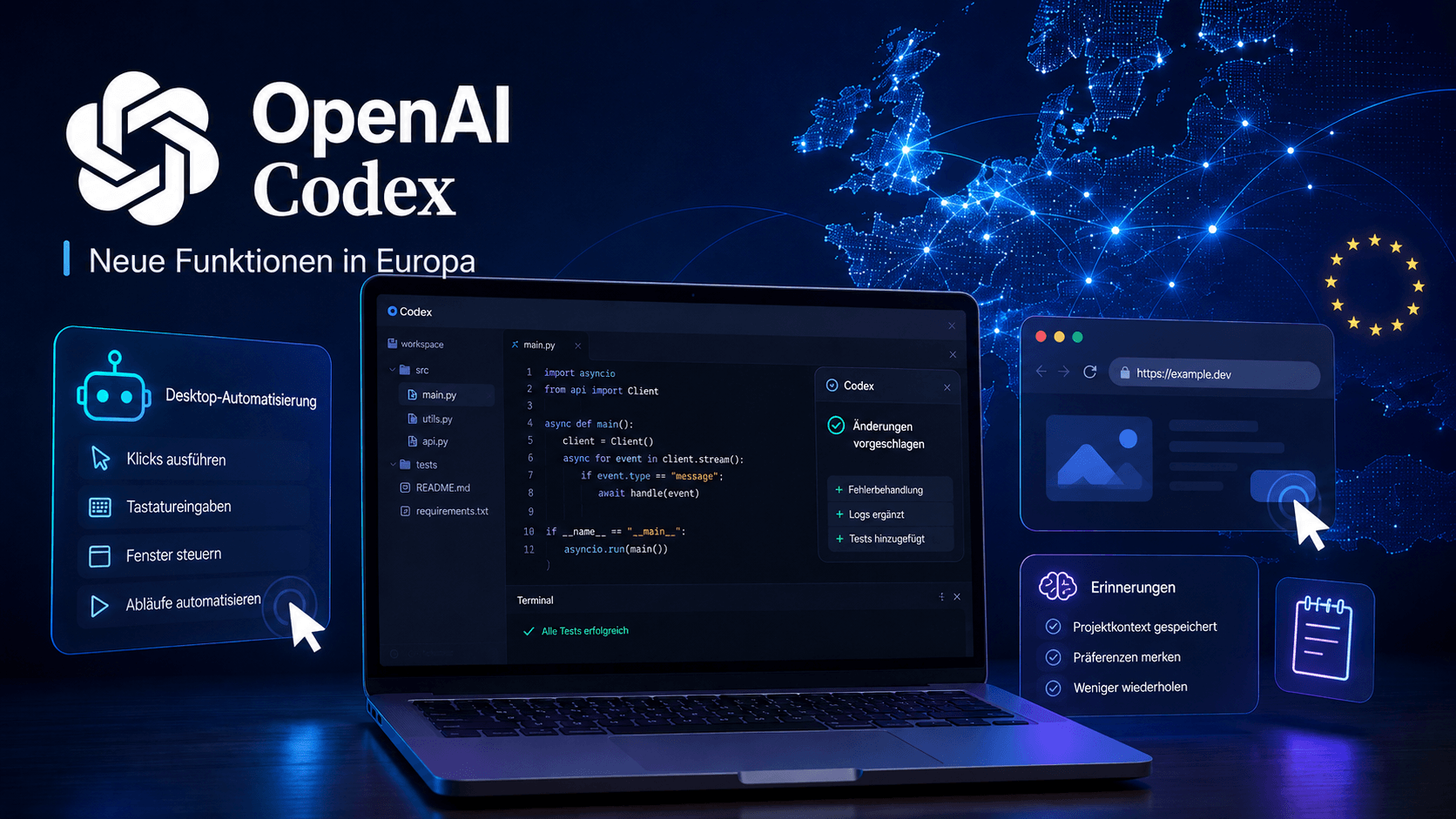OpenAI Codex: Neue Funktionen für Entwickler starten in Europa