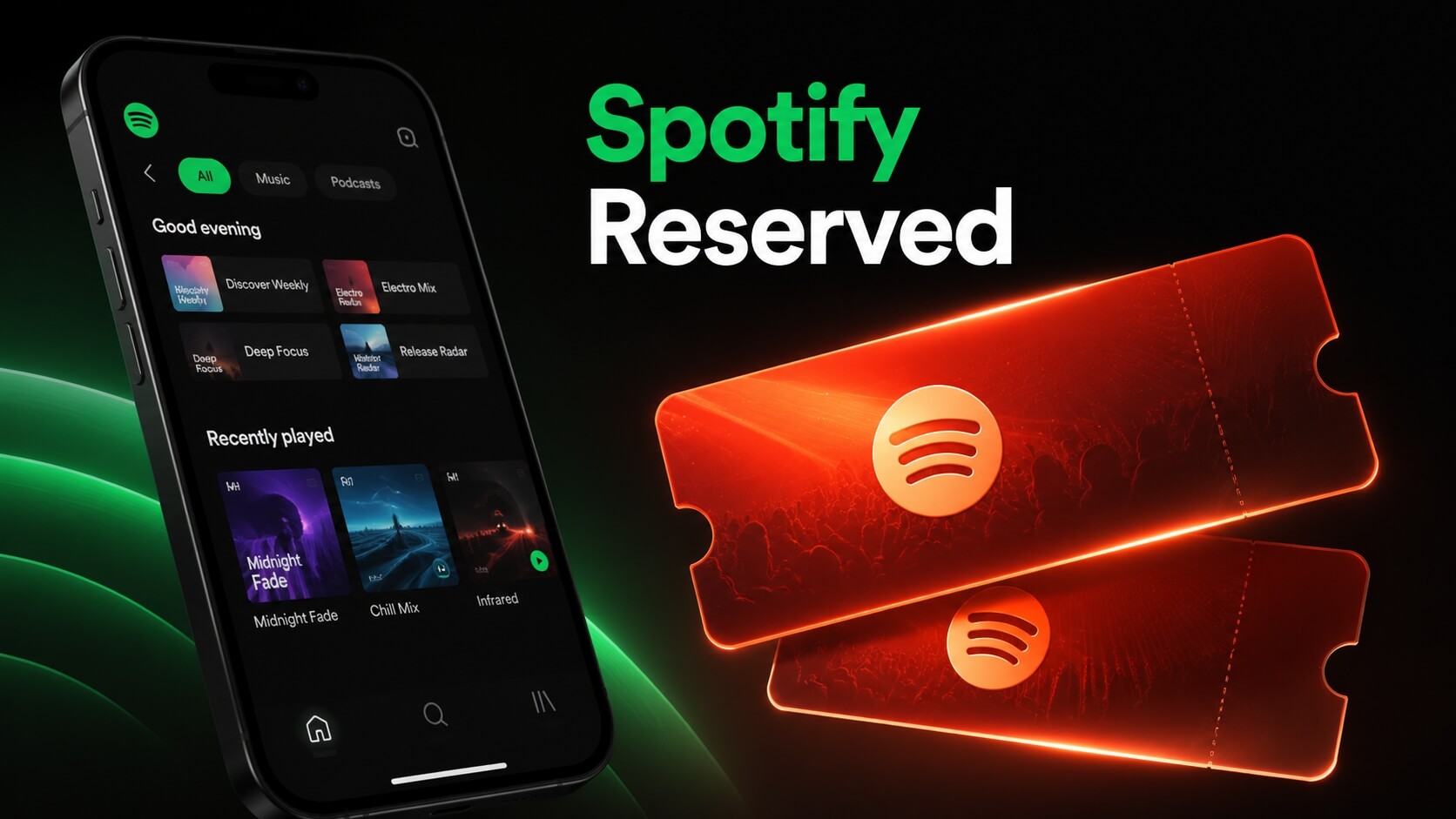 Spotify Reserved: Spotify will Konzerttickets an echte Fans bringen
