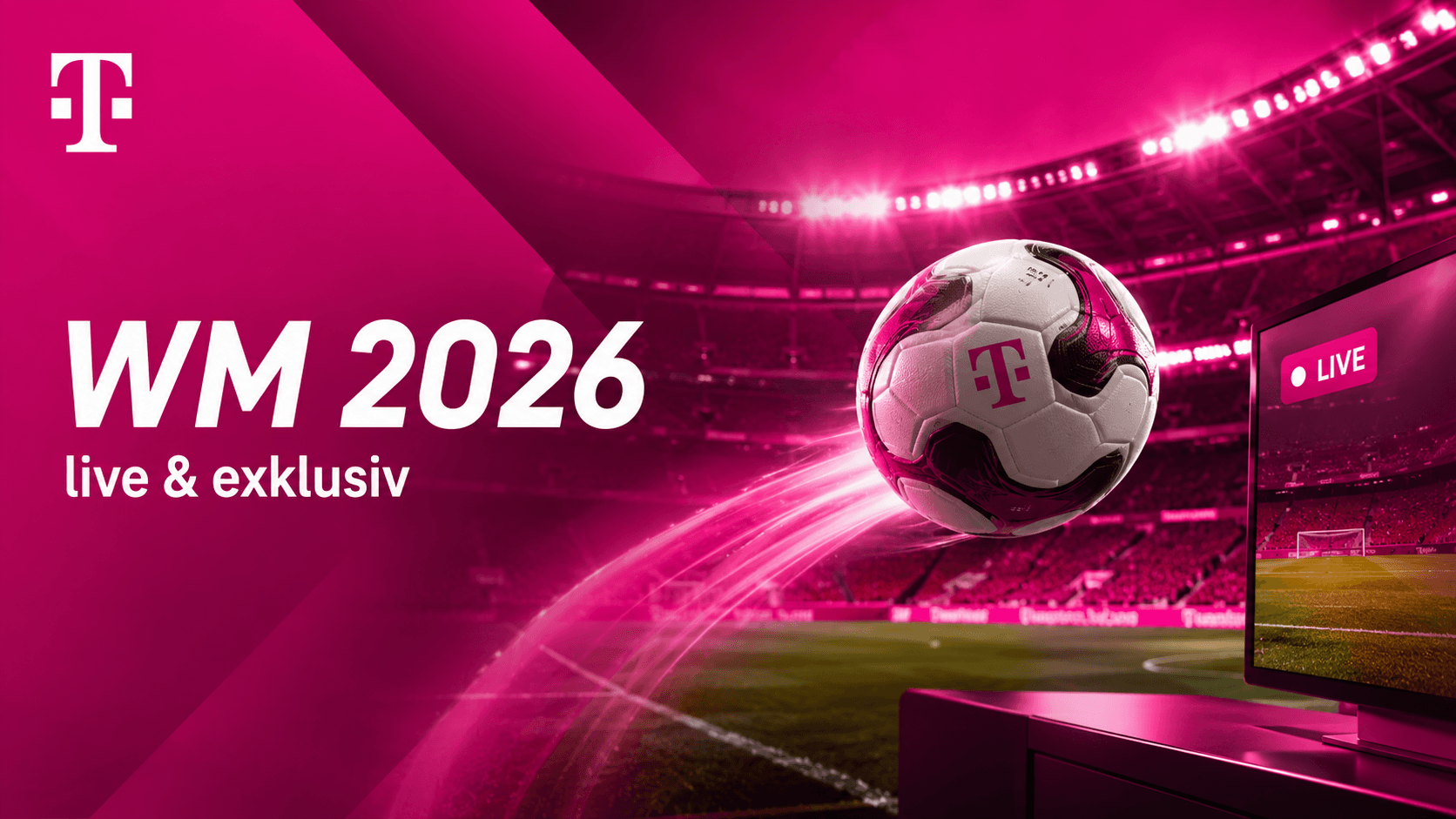 WM 2026: Diese Spiele zeigt MagentaTV live und exklusiv im TV und Livestream
