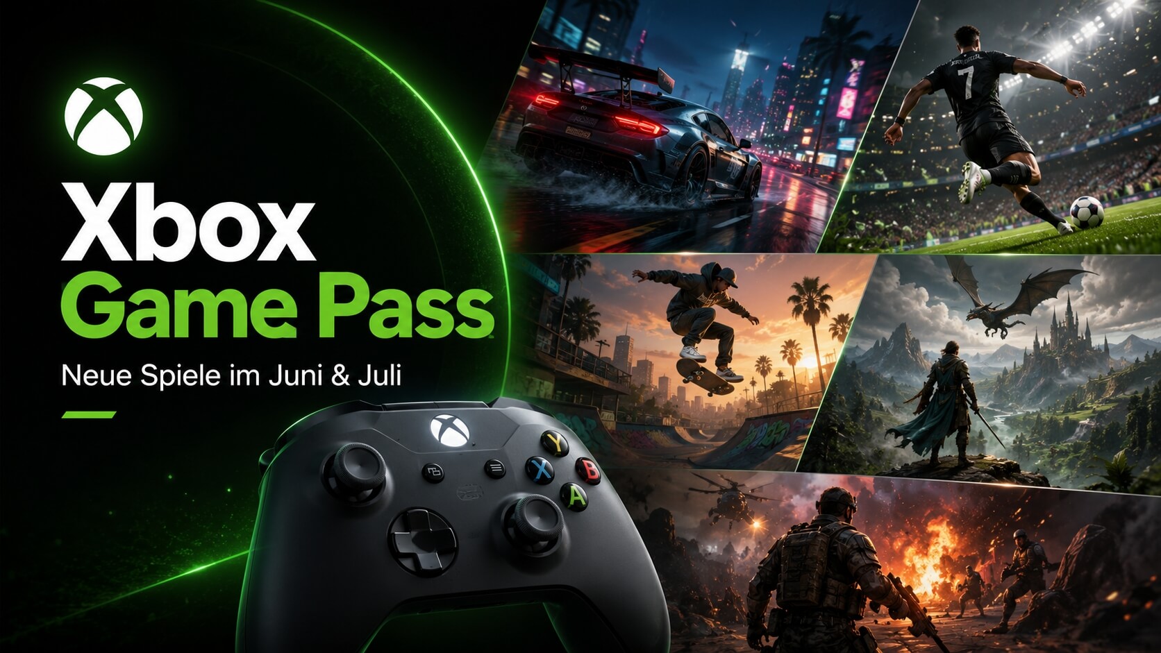 Xbox Game Pass im Juni und Juli: Diese Spiele kommen neu dazu