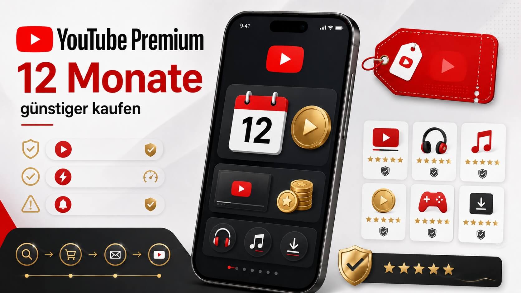 YouTube Premium 12 Monate kaufen