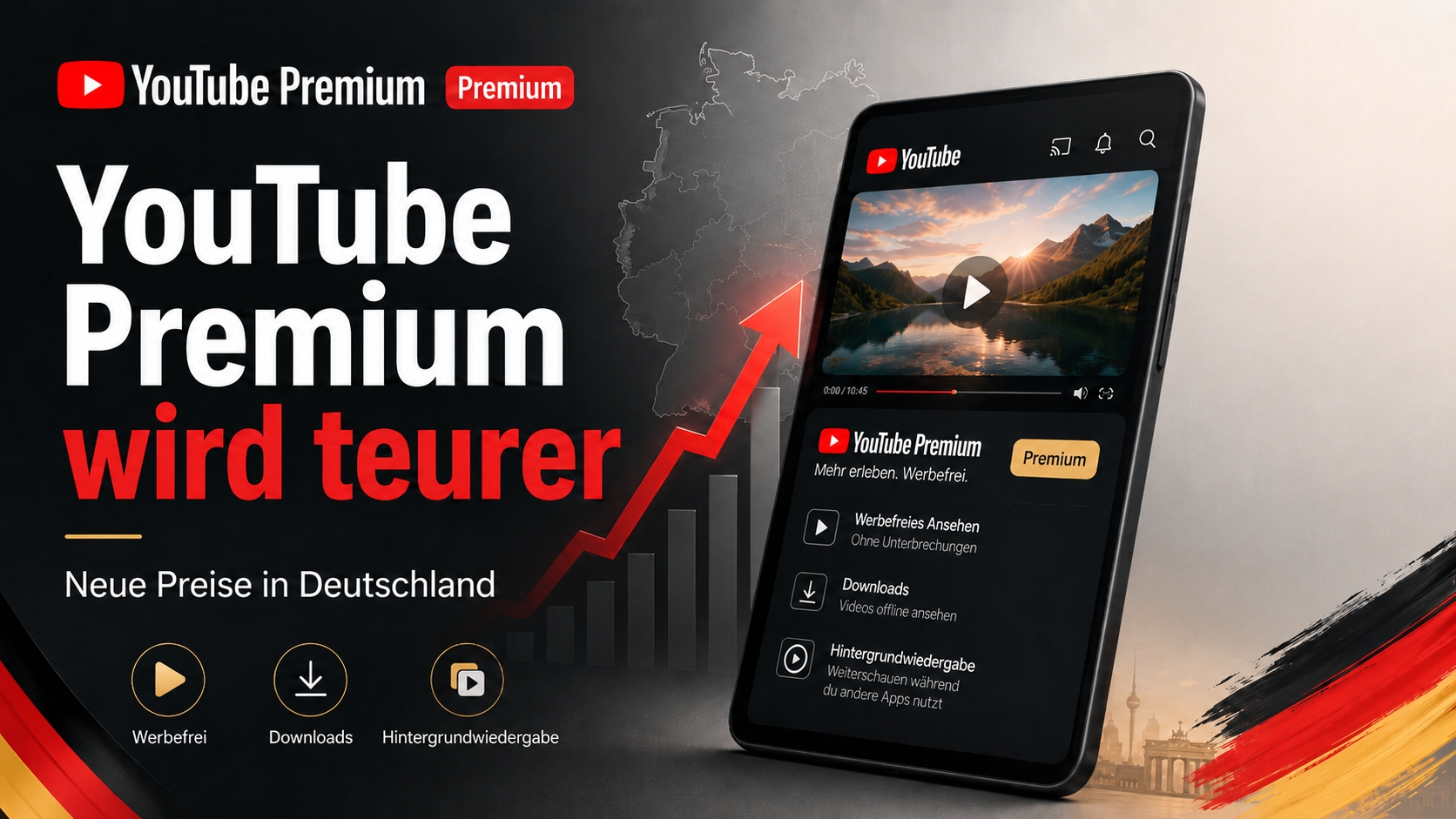 YouTube Premium wird teurer: Das sind die neuen Preise in Deutschland