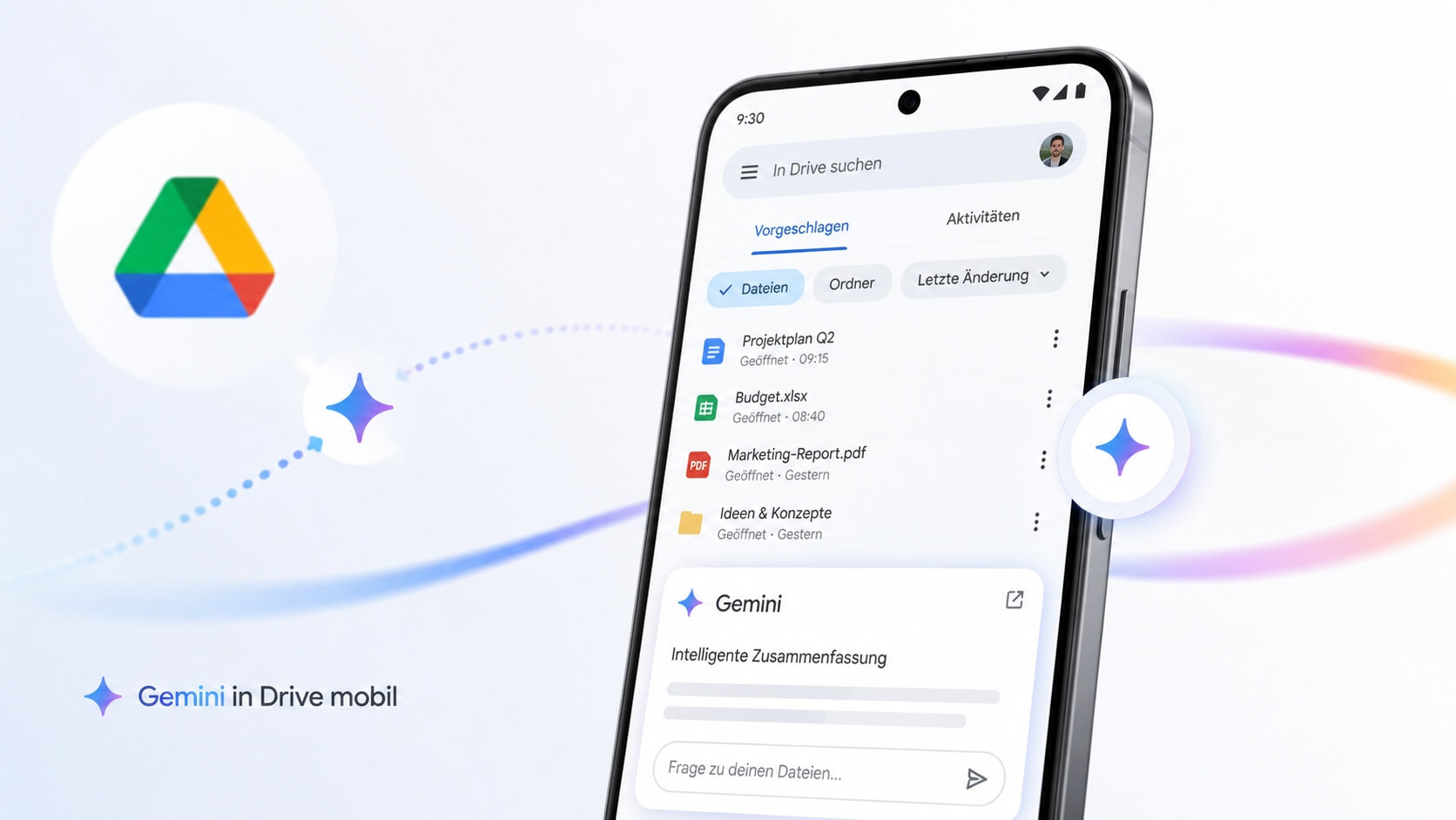 Google Drive: Google bringt KI-Suche und Dateianalyse auf Android und iOS
