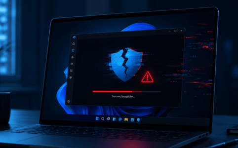 microsoft defender virenscanner stürzt beim schnellscan ab