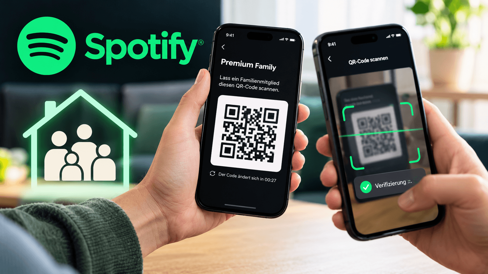 Spotify: Familienabo wird strenger kontrolliert - QR-Code soll gemeinsamen Haushalt bestätigen